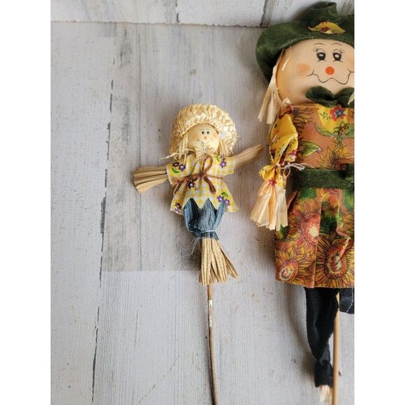 Fall Halloween scarecrow ghost pick flower accessory set - Picture 3 of 10